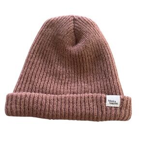 Min and August Brown Knit Beanie one size
